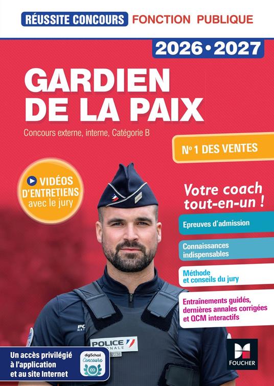 Réussite Concours - Gardien de la paix - 2026-2027- Préparation complète