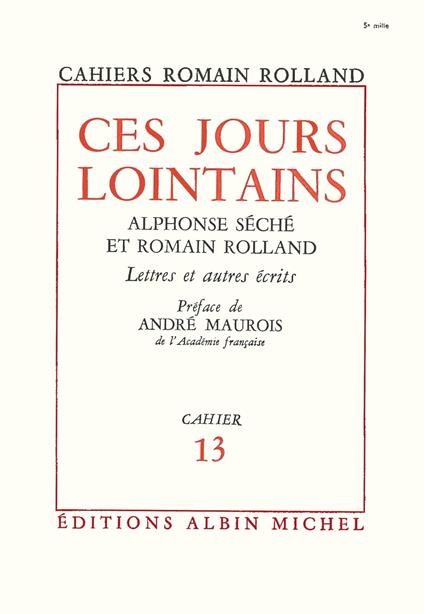 Ces jours lointains