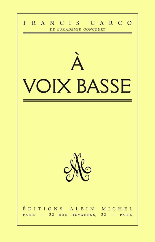 A voix basse