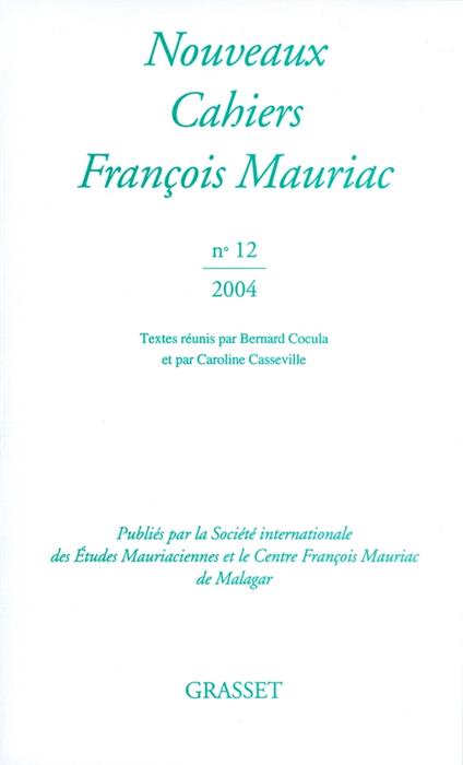 Nouveaux Cahiers François Mauriac N°12