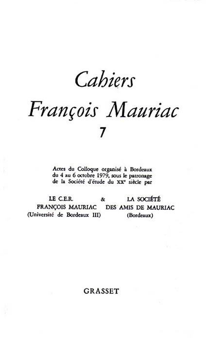 Cahiers numéro 07