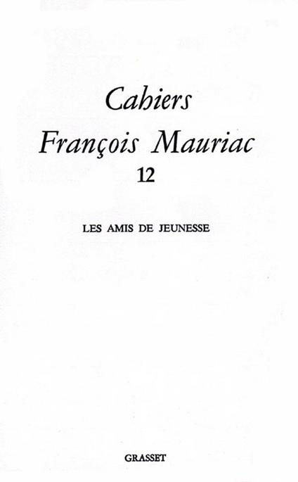 Cahiers numéro 12 (1985)