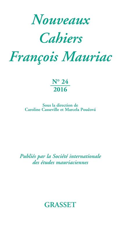 Nouveaux cahiers François Mauriac n°24