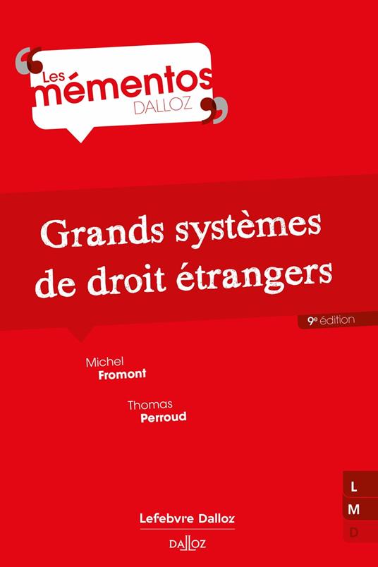 Grands systèmes de droit étrangers 9 édition