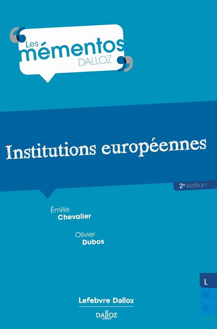 Institutions européennes 2ed