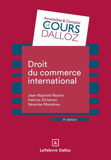 Droit du commerce international 4ed