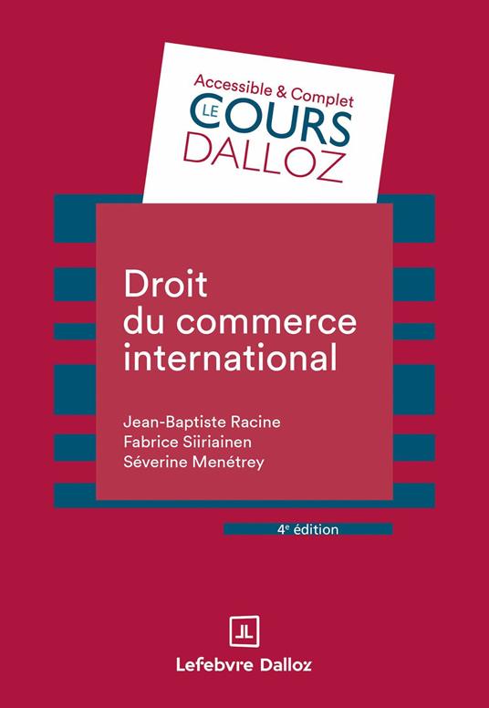 Droit du commerce international 4ed