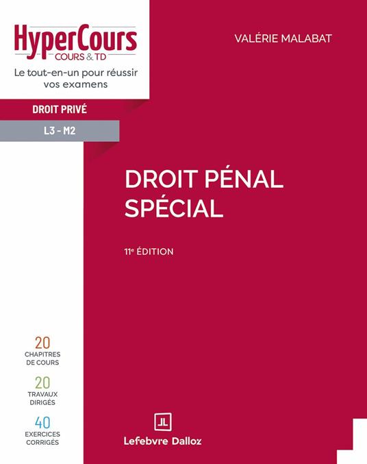 Droit pénal spécial 11ed