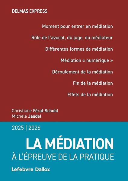 La médiation 2025/2026 - A l'épreuve de la pratique