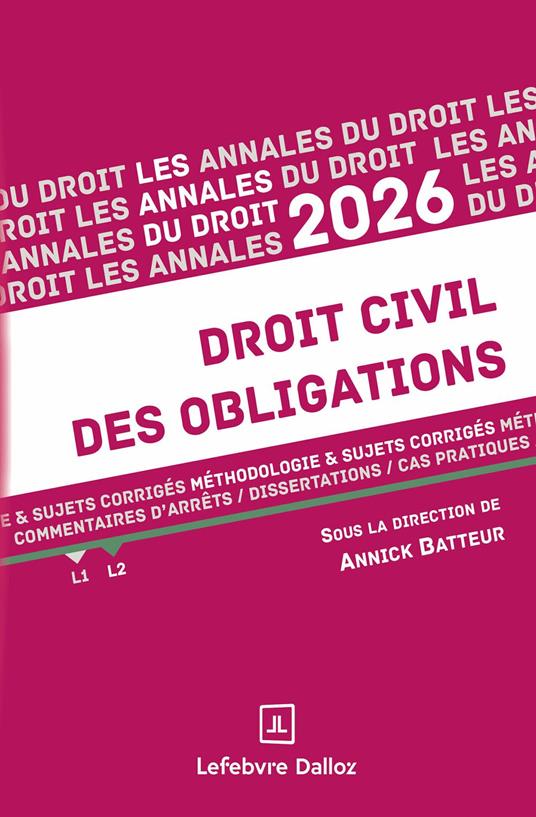 Droit civil des obligations 2026