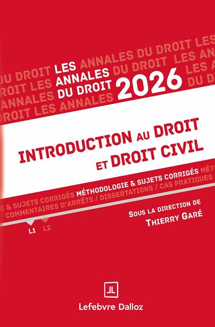 Introduction au droit et droit civil 2026