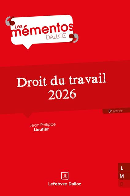 Droit du travail 2026 8ed