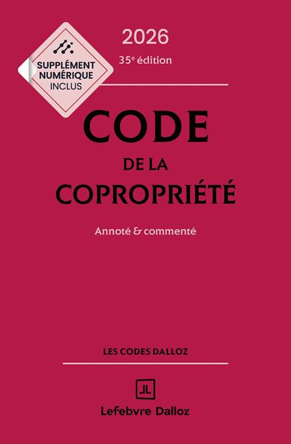 Code de la copropriété 2026 35ed - Annoté et commenté