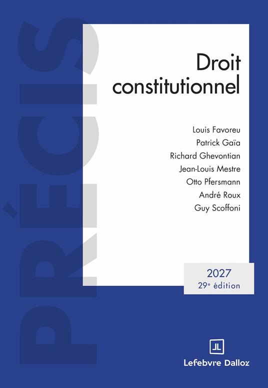 Droit constitutionnel 2027 29ed