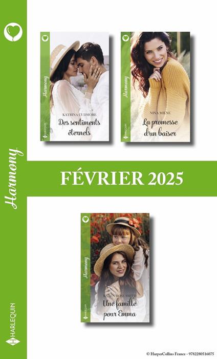 Pack mensuel Harmony - 3 romans (Février 2025)