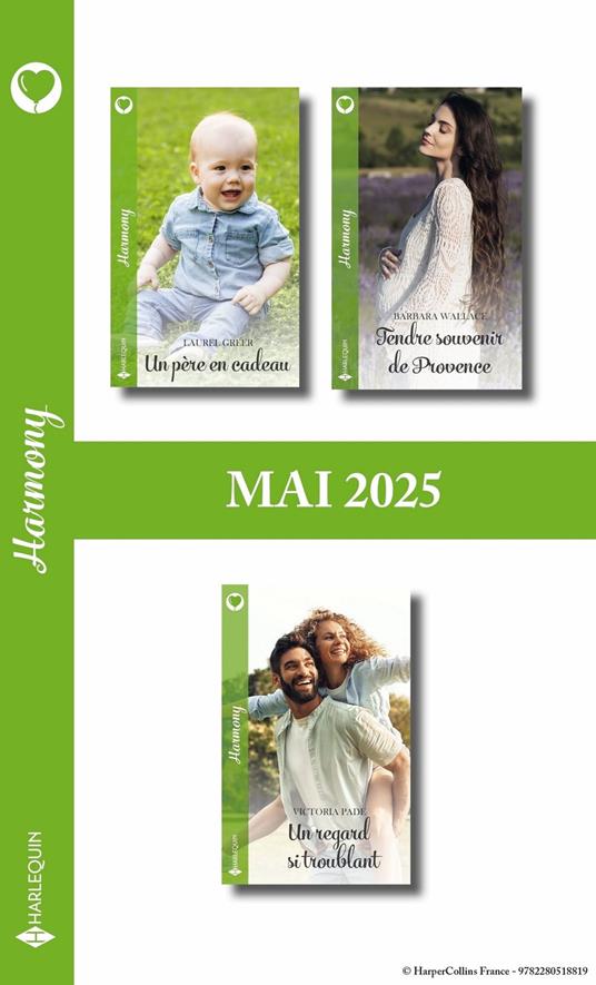 Pack mensuel Harmony - 3 romans (mai 2025)