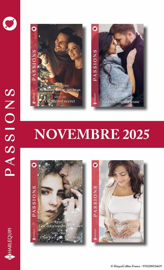 Pack mensuel Passions - 8 romans (Novembre 2025)