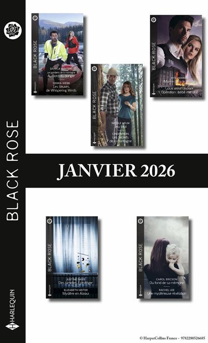 Pack mensuel Black Rose - 10 romans (Janvier 2026)