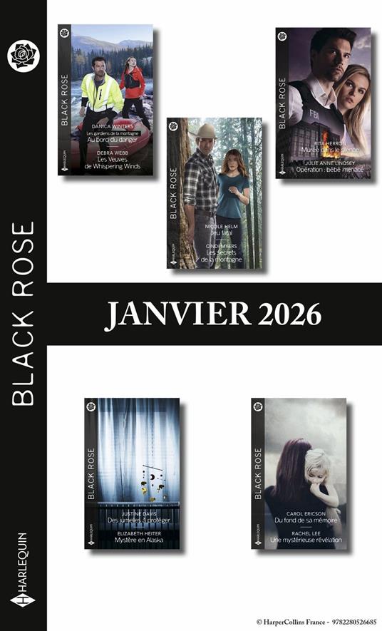 Pack mensuel Black Rose - 10 romans (Janvier 2026)