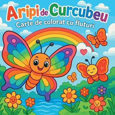 Aripi de Curcubeu - Carte de colorat cu fluturi - Chris Martin - cover