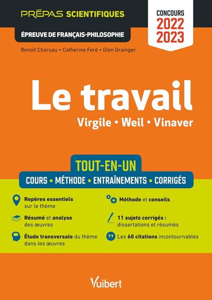 Le travail : Virgile, Weil, Vinaver - Prépas Scientifiques - Concours 2022-2023