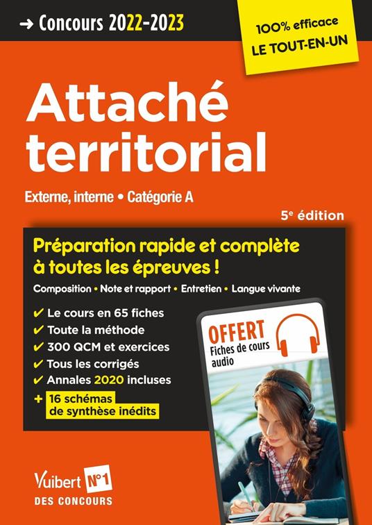 Concours Attaché territorial - Catégorie A - Concours 2022-2023