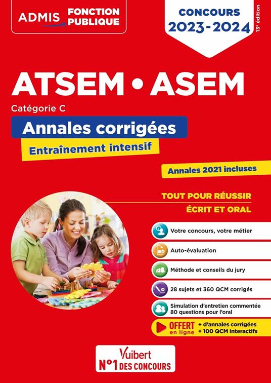 Concours ATSEM et ASEM - Catégorie C - Annales corrigées