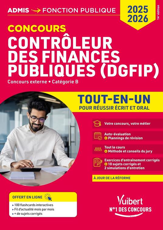 Concours Contrôleur des Finances publiques (DGFIP) - Catégorie B - Tout-en-un