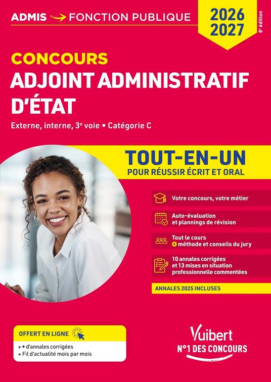 Concours Adjoint administratif d'État - Catégorie C - Tout-en-un