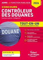 Concours Contrôleur des douanes - Catégorie B - Tout-en-un Branches opérations commerciales, surveillance et administration générale