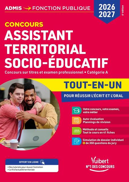 Concours Assistant territorial socio-éducatif 2026-2027 - Tout-en-un
