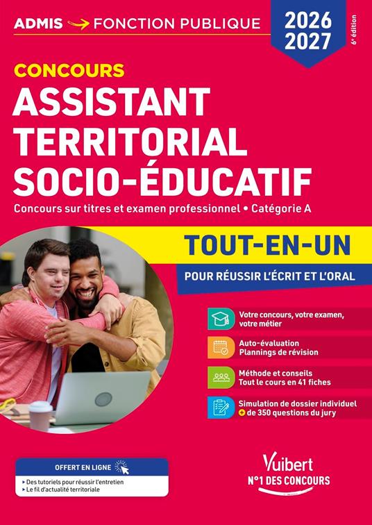 Concours Assistant territorial socio-éducatif 2026-2027 - Tout-en-un