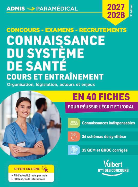 Connaissance du système de santé - Cours et entraînement en 40 fiches - 2027-2028