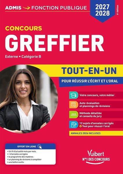 Concours Greffier 2027-2028 - Tout-en-un