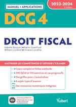 DCG 4 - Droit fiscal : Manuel et Applications 2023-2024