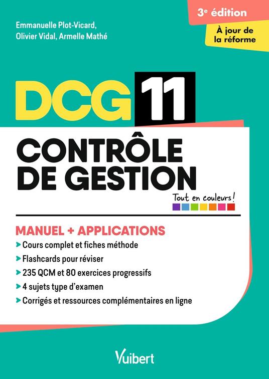 DCG 11- Contrôle de gestion : Manuel et Applications - Réforme 2026-2027