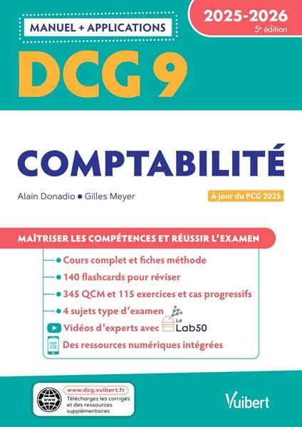 DCG 9 - Comptabilité : Manuel et Applications 2025-2026