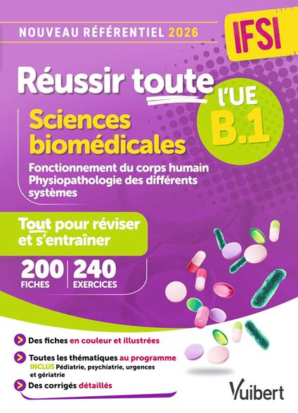 Réussir toute l'UE B.1 Sciences biomédicales - Nouveau référentiel IFSI 2026