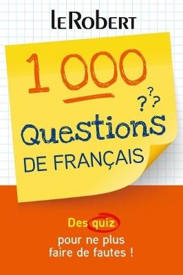 1000 Questions de Francais - cover