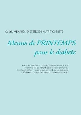 Menus de printemps pour le diabète - Cédric Ménard - cover
