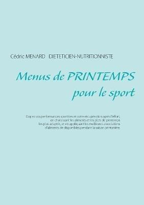 Menus de printemps pour le sport - Cédric Menard - cover