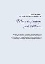 Menus de printemps pour l'arthrose.