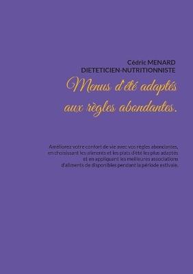 Menus d'été adaptés aux règles abondantes. - Cédric Menard - cover