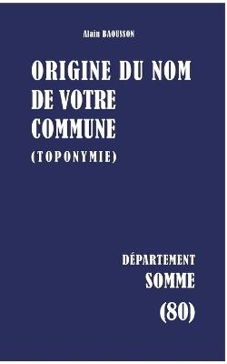 Origine du nom de votre commune: Somme - Alain Baousson - cover