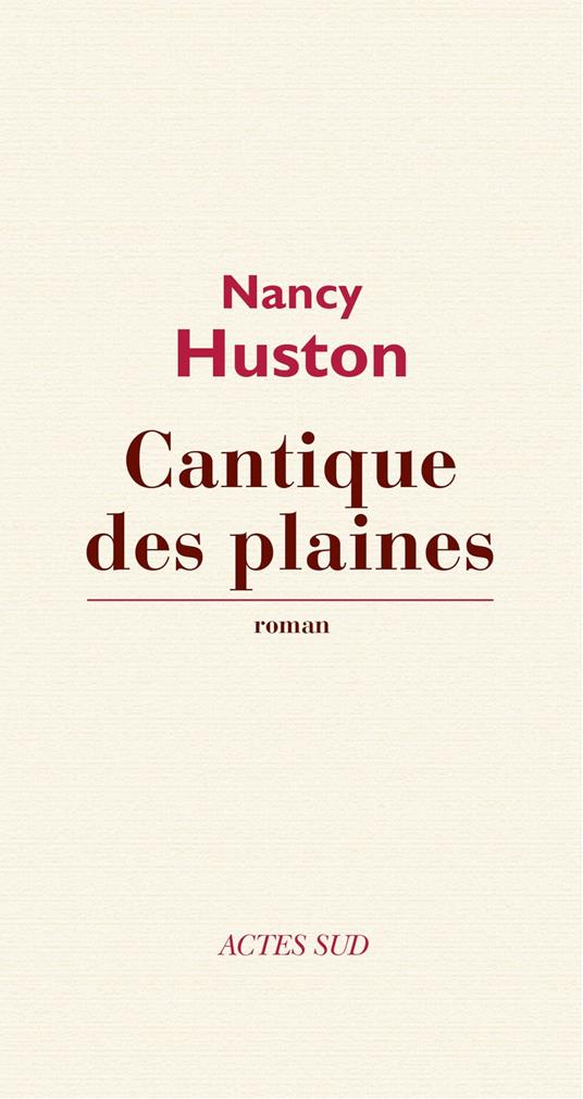 Cantique des plaines