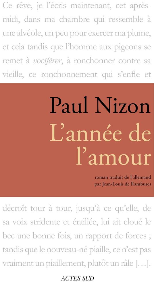 L'année de l'amour