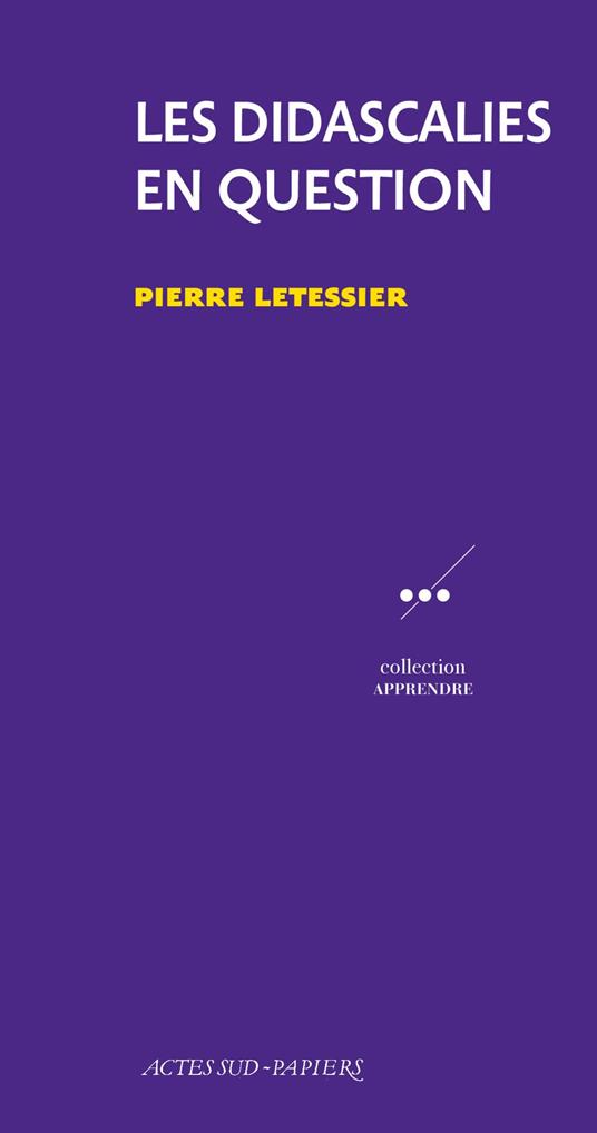 Les didascalies en question