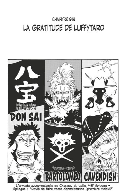 One Piece édition originale - Chapitre 918