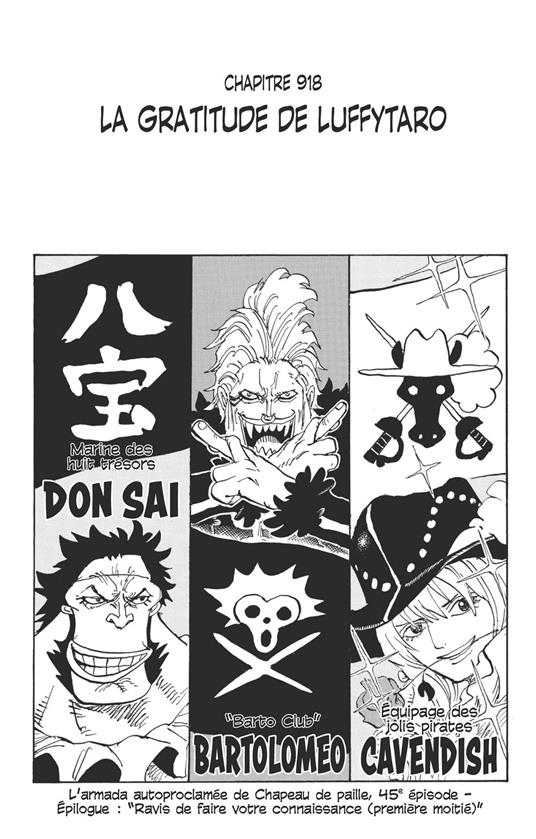 One Piece édition originale - Chapitre 918
