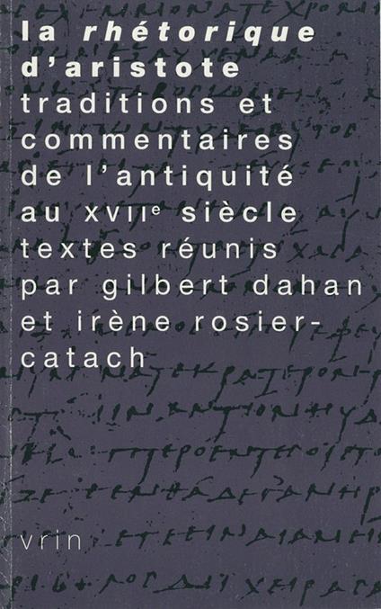 La Rhétorique d’Aristote